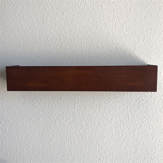 Pair of Floating Wooden Wall Shelves