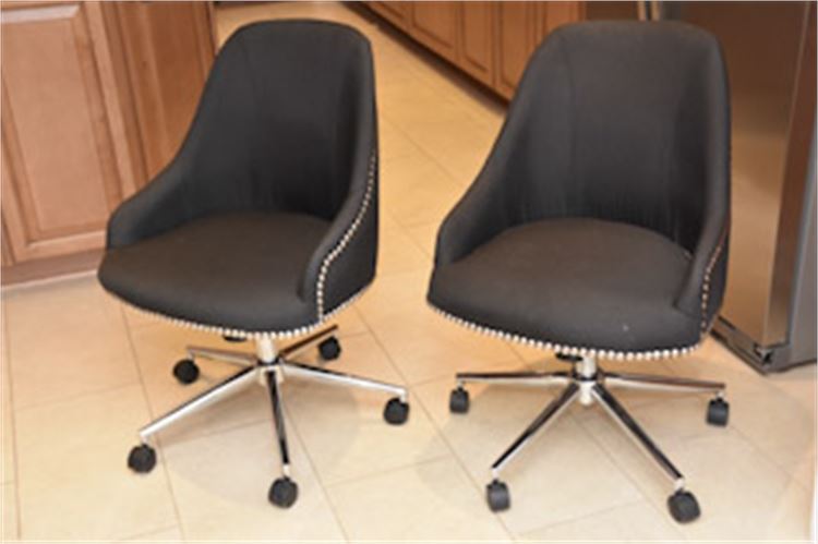 Two (2) Modern Swivel Chairs