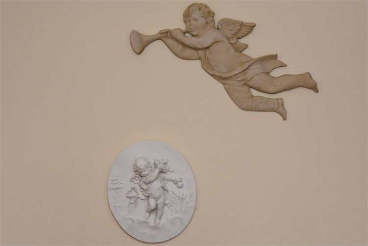 Two (2) Cherub Wall Hangings