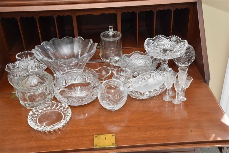 Group Lot Of Glass Objects