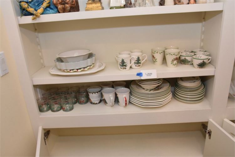 Group Lot Of Christmas Themed China By SPODE AND NIKKO