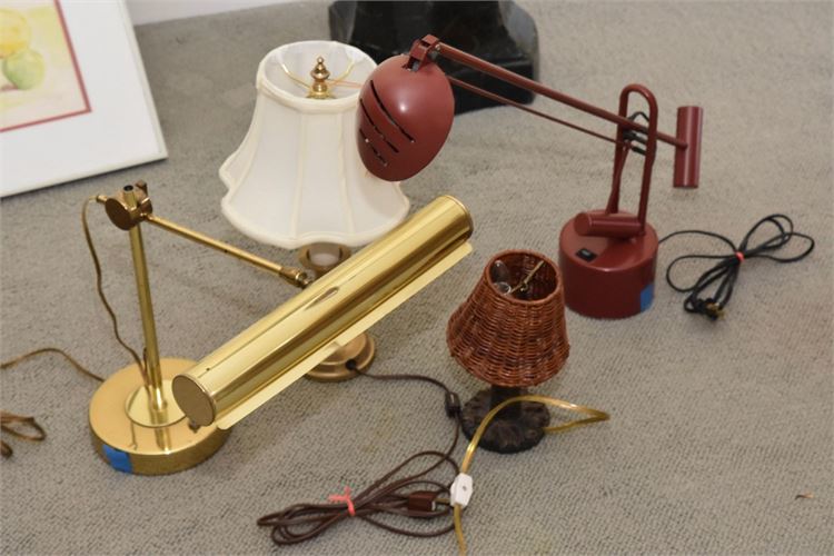 Group Lot Of Lamps