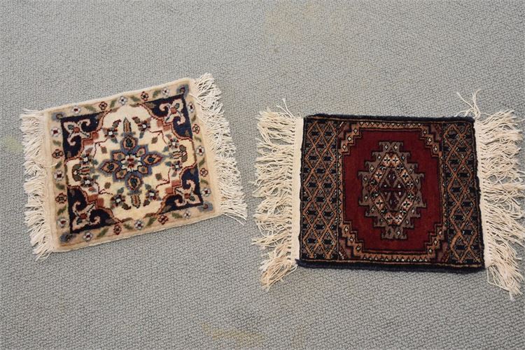 Two (2) Small Handmade Rug