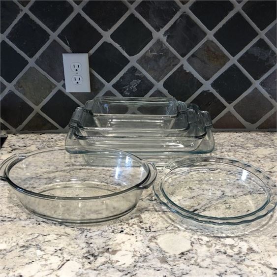Lot of Glass Pyrex Baking Dishes