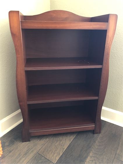 Curved Wood Bookcase
