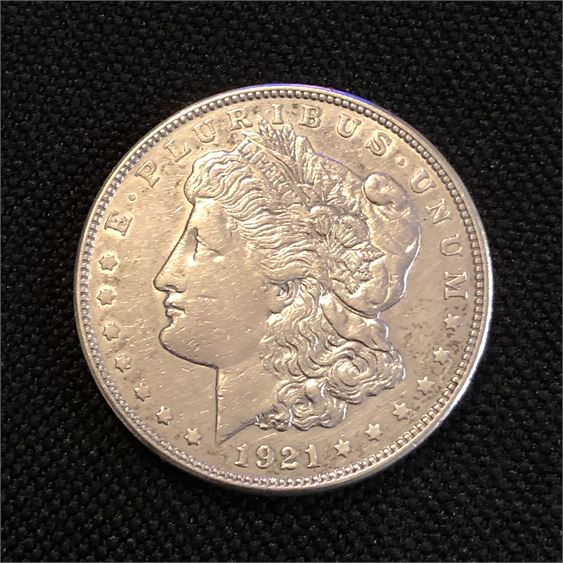 1921 “D” Morgan Silver Dollar High Relief