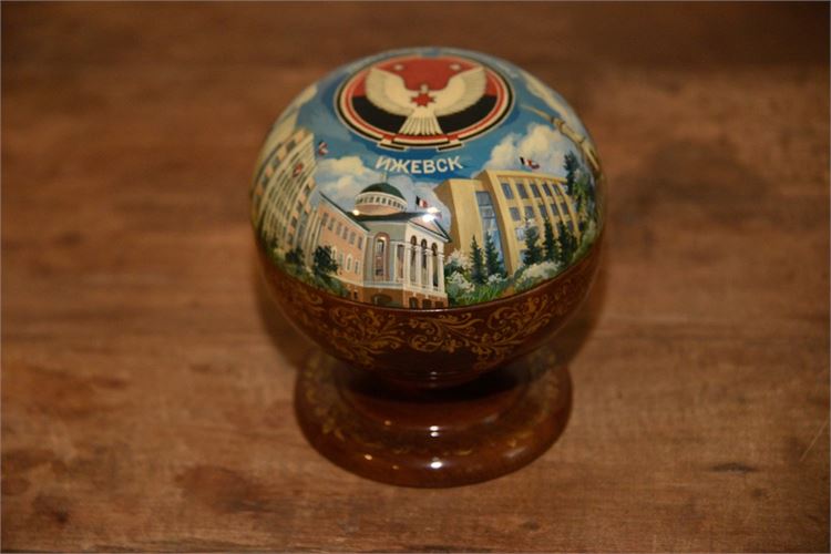 Russian Lacquerware Cup & Lid