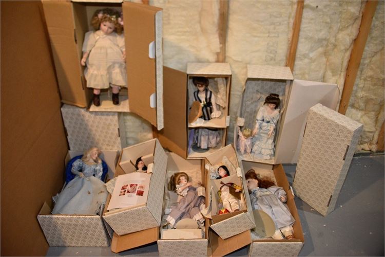 Group FRANKLIN HEIRLOOM Collectable Dolls