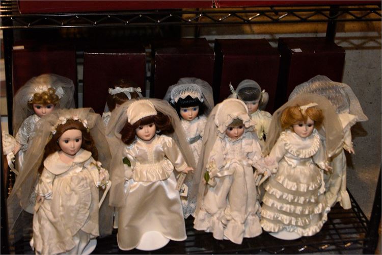 Group Various Bride Dolls