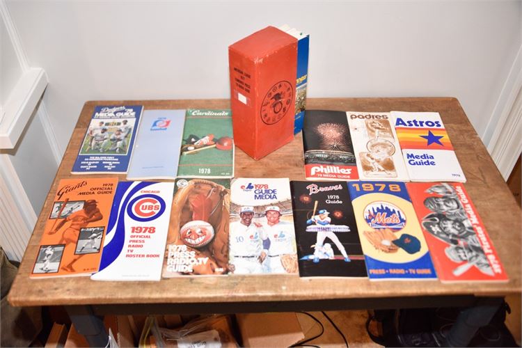 Group 1970's Baseball Media Guides & Reference Books