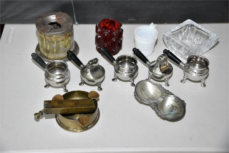 Group of Ash Trays and Smoking related Items