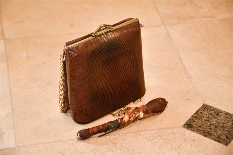 Vintage ESCORT Lizard Handbag
