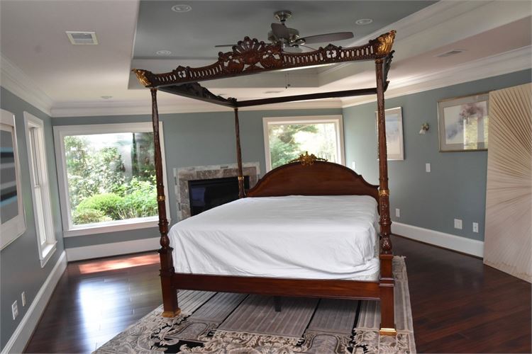 MAITAND SMITH Georgian Style King Size Four Poster Tester Bed