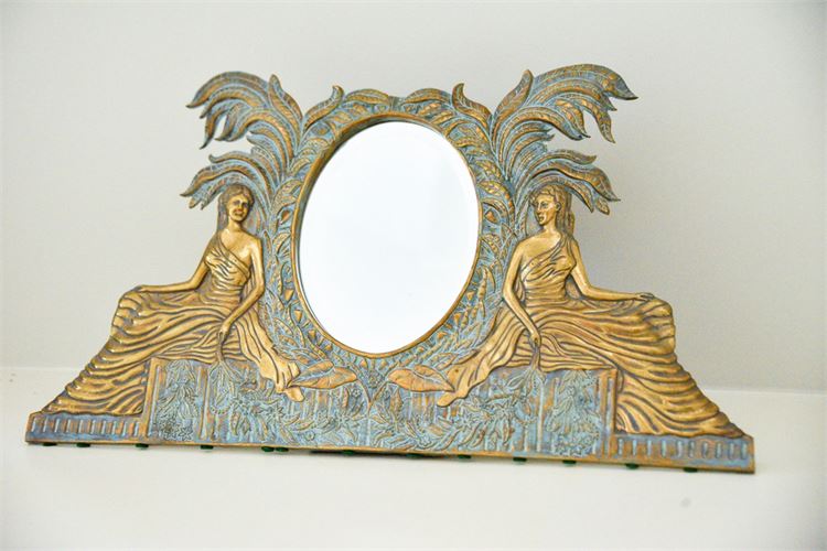 MAITLAND SMITH Art Nouveau Style Repousse Table Mirror