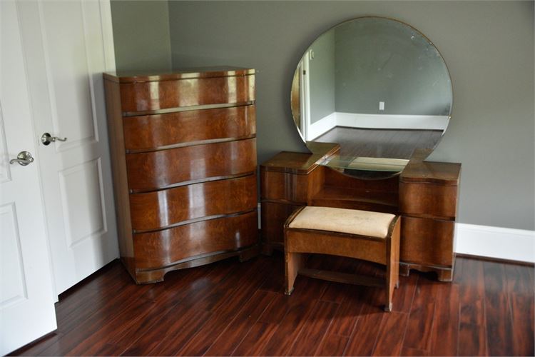 Deco Style Vanity and Chest