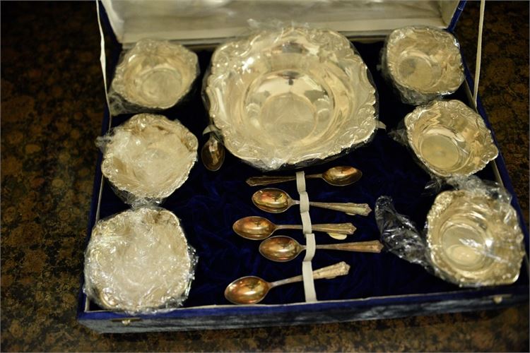 Silver Serving Set in Velvet Case