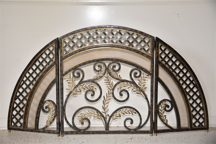 MAITLAND SMITH Iron Scoll Fireplace Screen