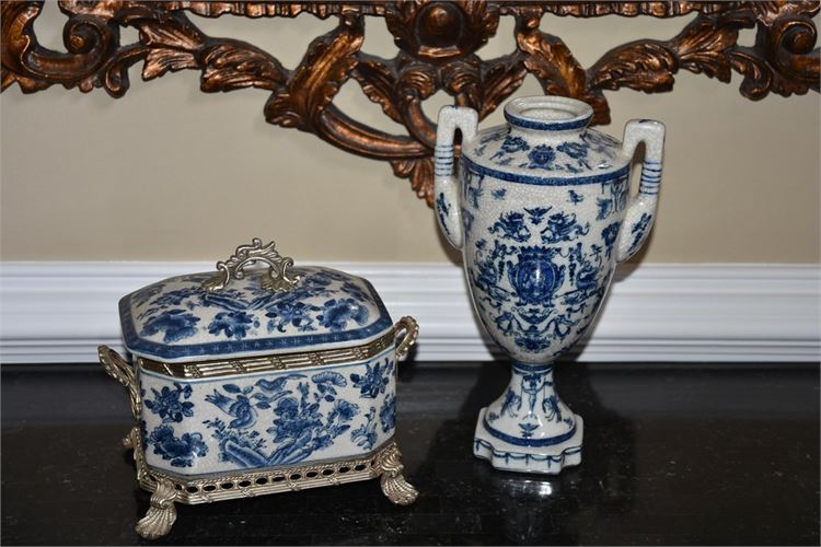 Two (2) Decorative Porcelain Items