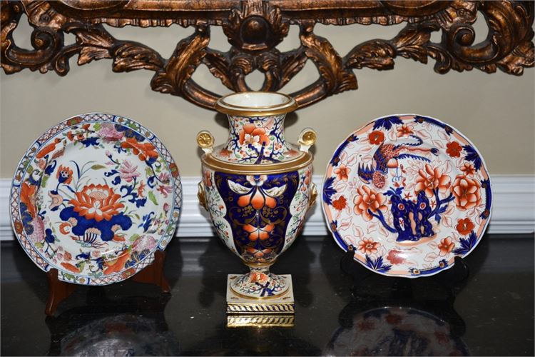 Three (3) Antique English Ceramics in the Imari Taste