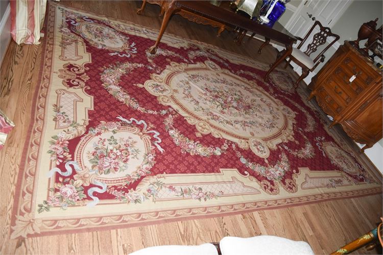 Needlpoint Carpet in an Aubusson Pattern