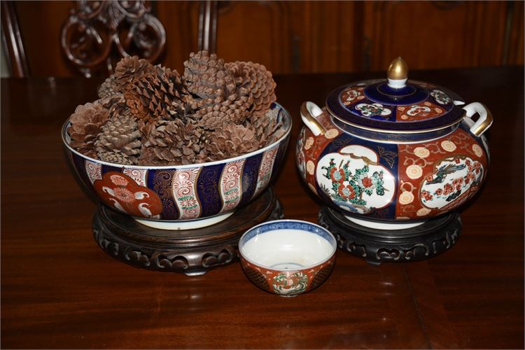 Three (3) Decorative Imari Bowls