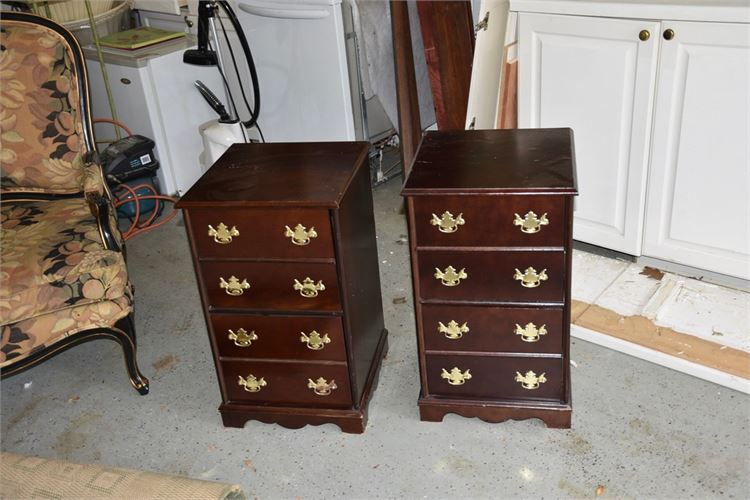 Pair Georgian Style File Cabinets