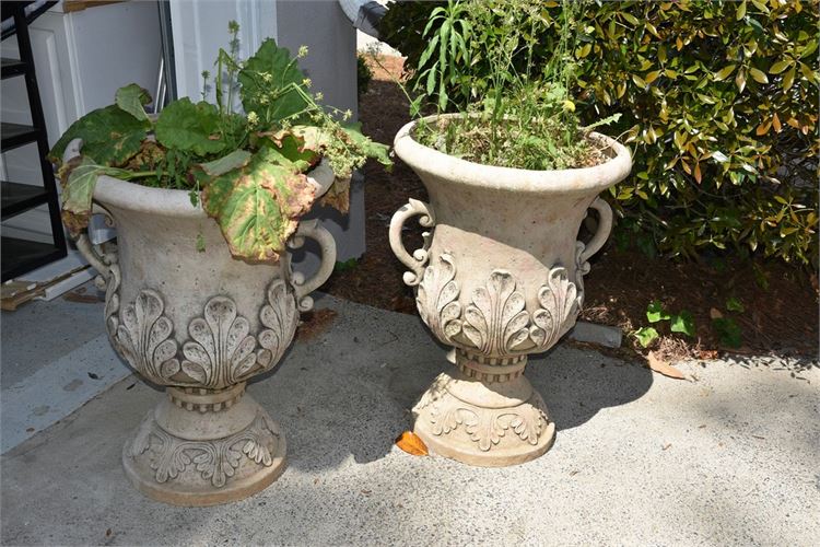 Pair Large Neoclassical Style Planters