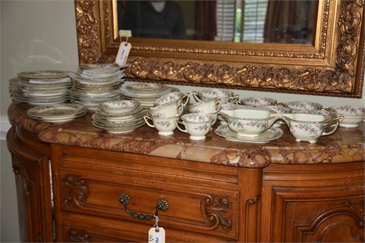 Partial Set Bavarian Porcelain Dinnerware