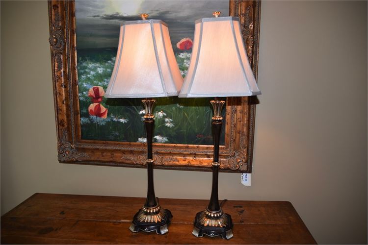 Pair Candlestick Lamps