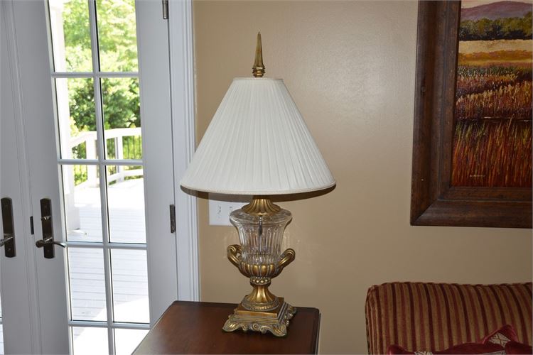 Campana Form Glass Urn Lamp