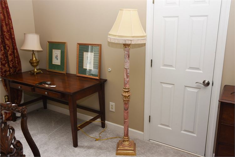 Marble & Brass Floor Lamp