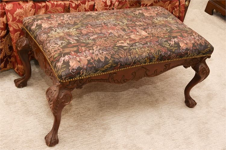 Georgian Style Upholstered Bench