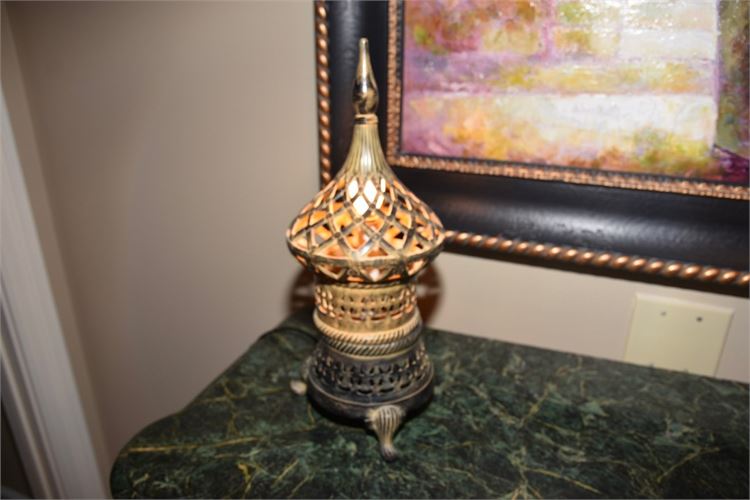 Decorative Pierced Metal Lantern