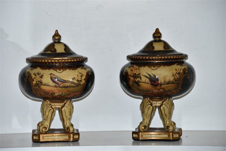 Pair Decorative Urns