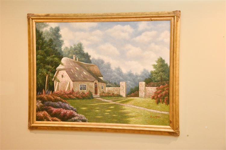 B. Joyce (American 21st c), "Cottage in Summer"