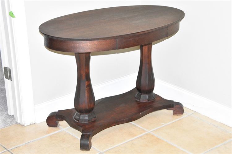 Victorian Mahogany Oval Side Table