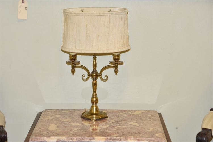 Brass Candelabrum Table Lamp