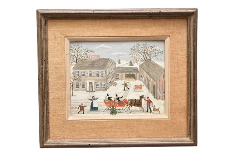 DAVIES, Jeanne (American,1936), Winter Landscape, signed