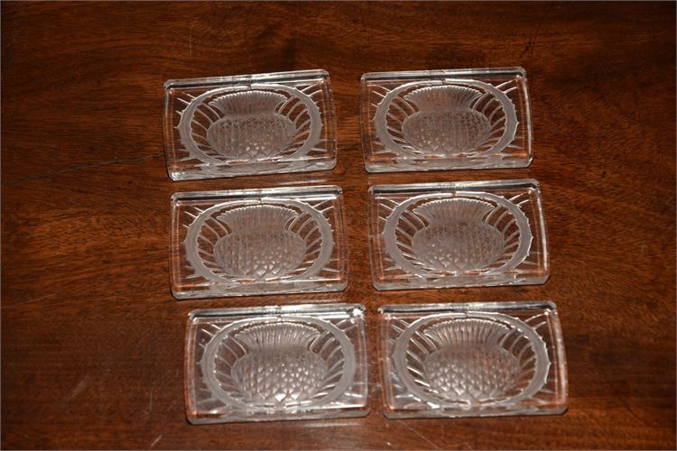 Set Six (6) LALIQUE Glass Dishes