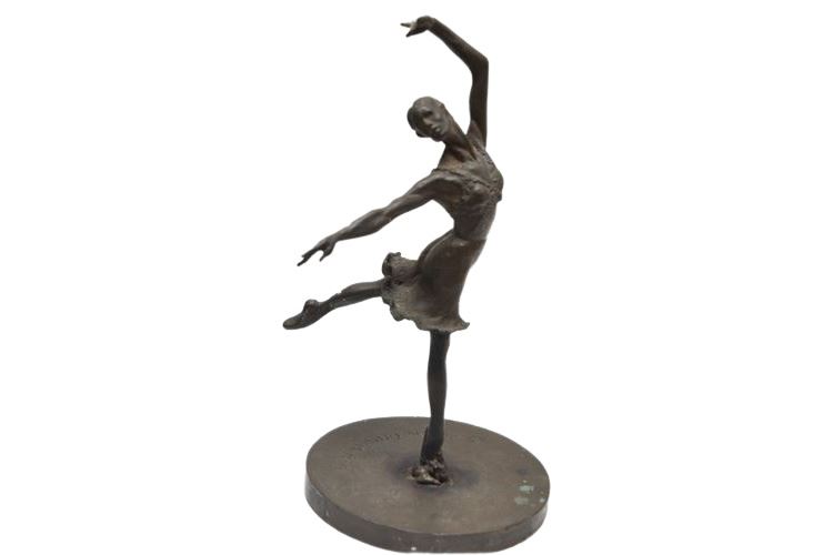 Bronze Ballerina Sculpture by R. Tina Porta