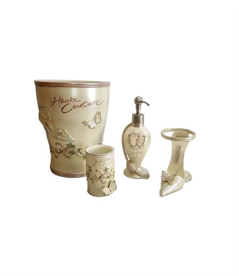 Haute Couture 4-Piece Bathroom Accessory Set