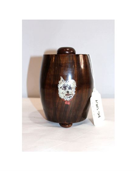 English Scotty Terrier Tea Caddy or Biscuit Barrel