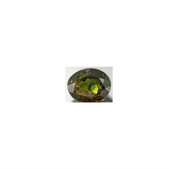 7.5 Carat Brazilian Green Tourmaline Oval Cut Loose Gemstone