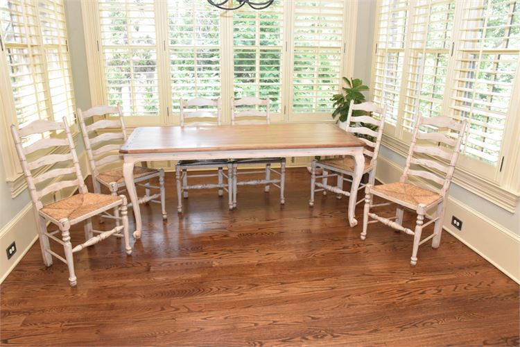 Dining Table and Six (6) Chairs