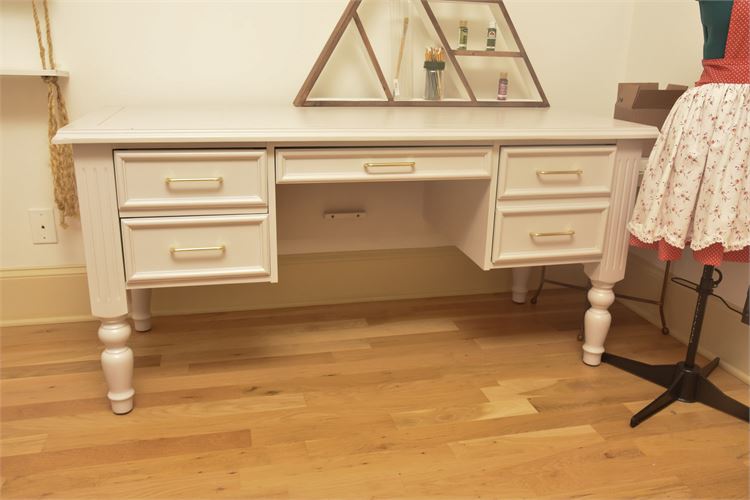 White Painted Empire Style Desk