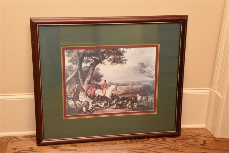 Framed English Hunt Print