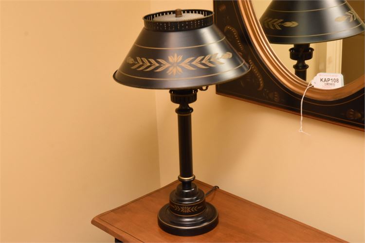 Tole Table Lamp