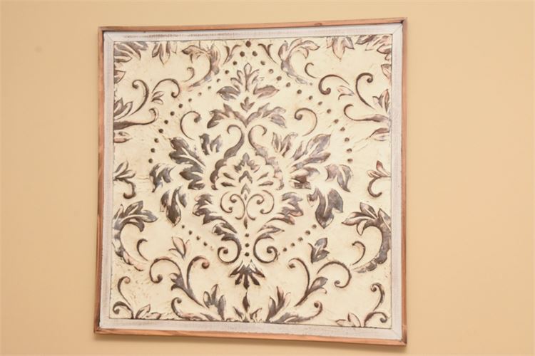 Framed Decorative Tin Relief