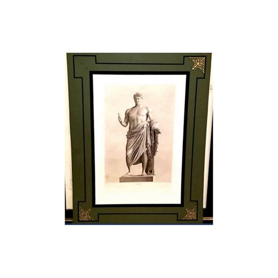 Illustration of Roman Emperor Nero, Matted