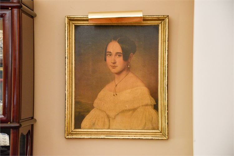 Portrait Of A Woman In Gilt Frame